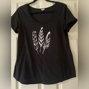 Kismet Black Feather t shirt